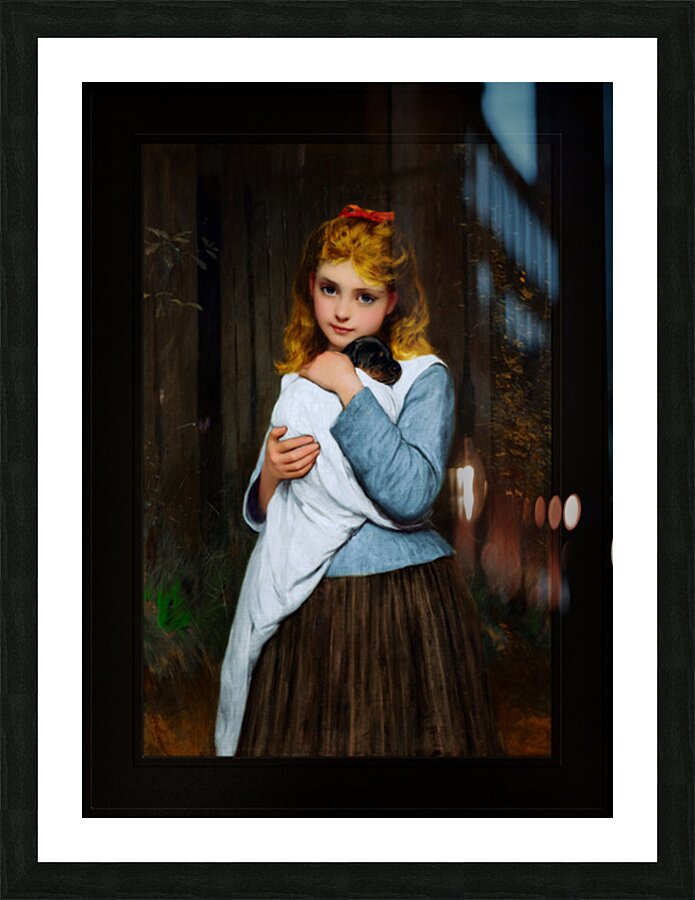 A Foster Mother by Charles Sillem Lidderdale Remastered Xzendor7 Classical Fine Art Old Masters Reproductions Picture Frame print