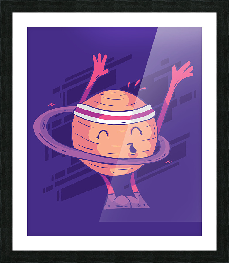 Planet Hula Hoop Picture Frame print