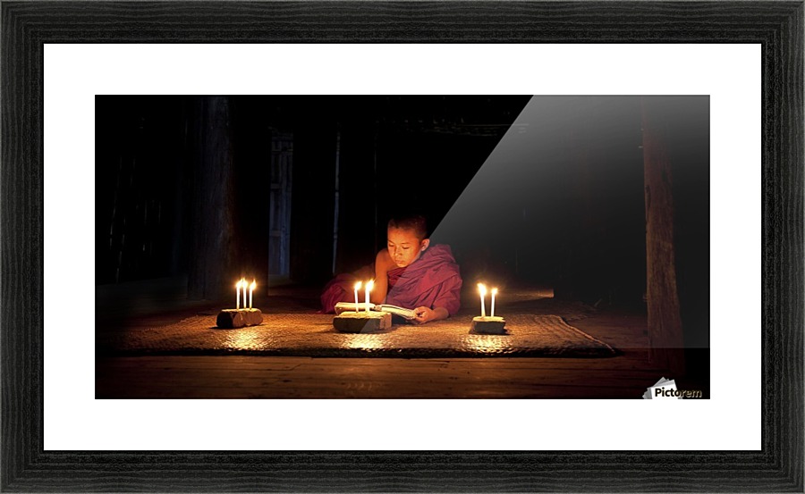 Night Reading Picture Frame print