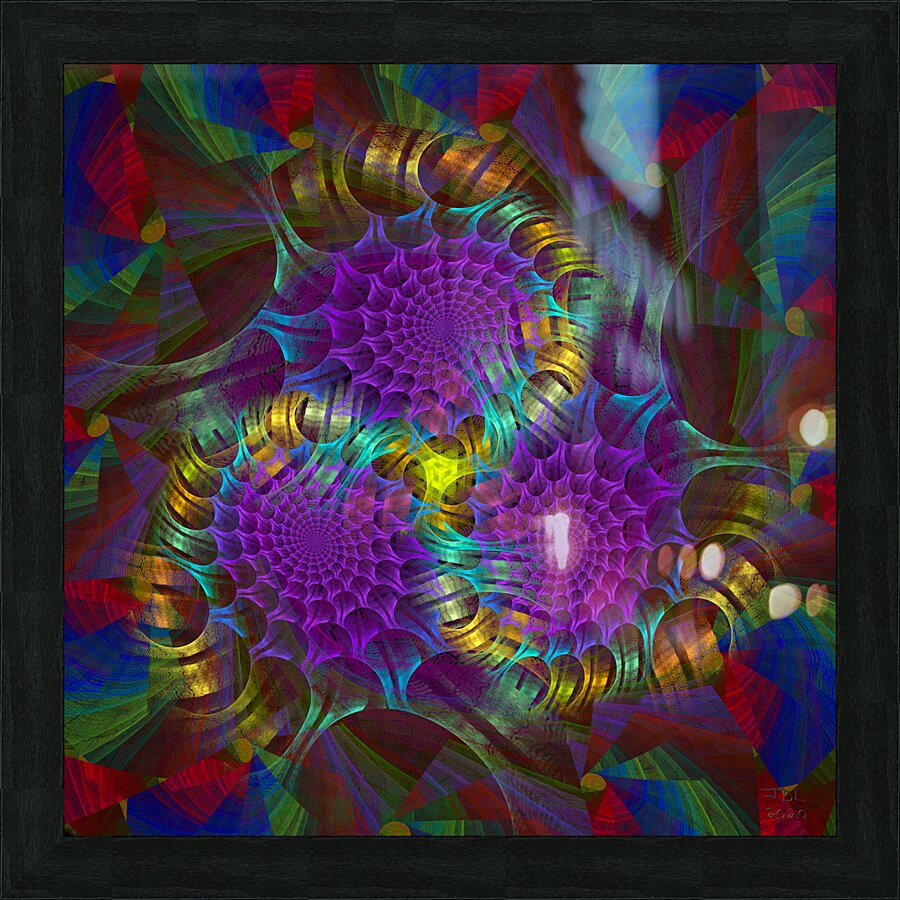 Cooperatively Spun  Picture Frame print