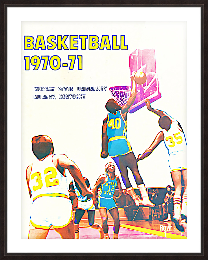 1970 Murray State Racers Basketball Art Picture Frame print