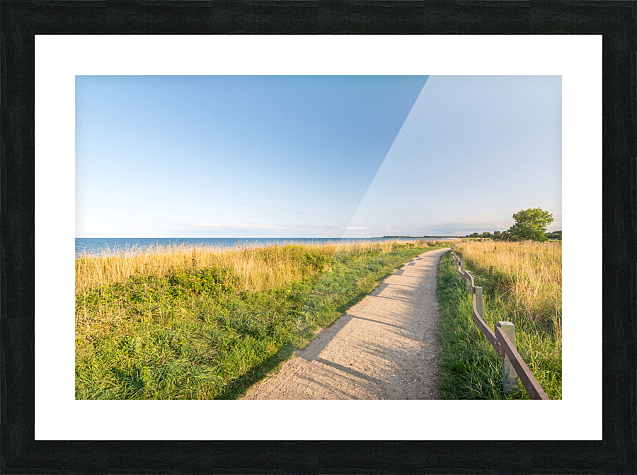 Footpath at the Baltic Sea Picture Frame print