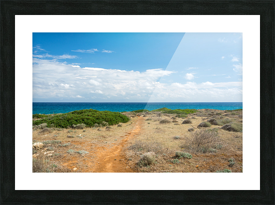 Mediterranean Ocean Trail Picture Frame print