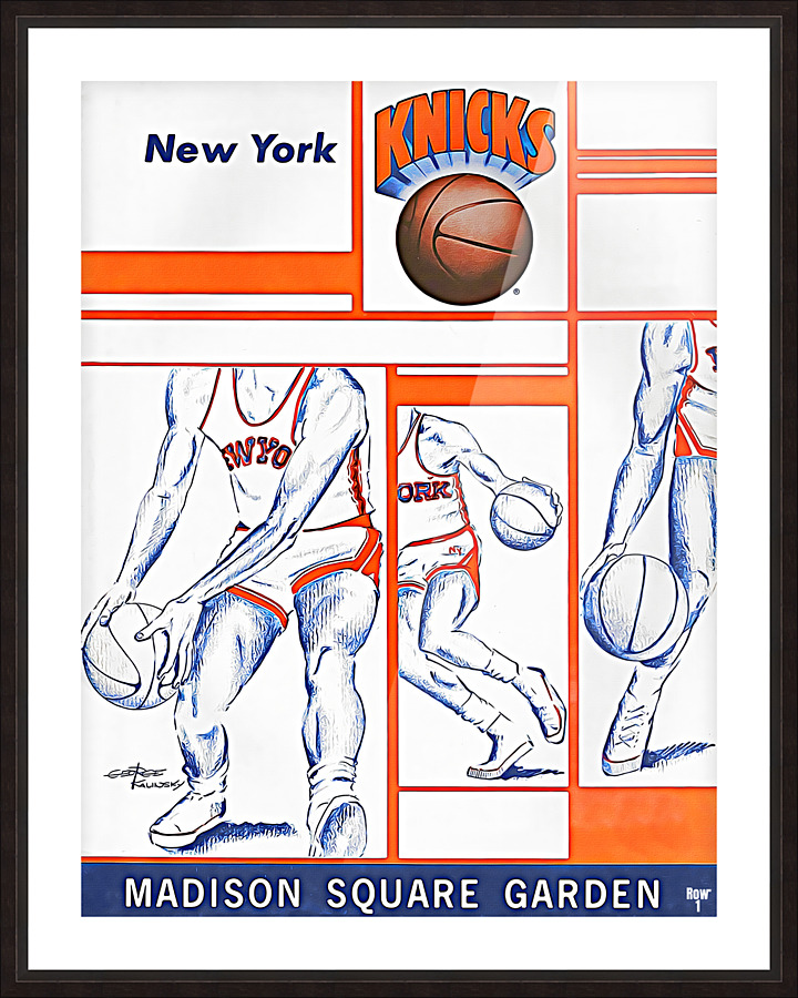 George Kalinksy Knicks Art Picture Frame print