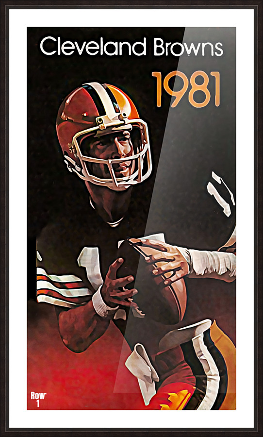 1981 Cleveland Browns Brian Sipe Art Picture Frame print