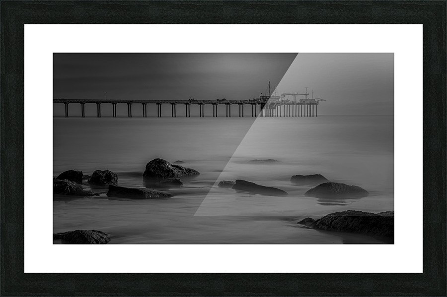 DJ 07143 LRG BW Picture Frame print