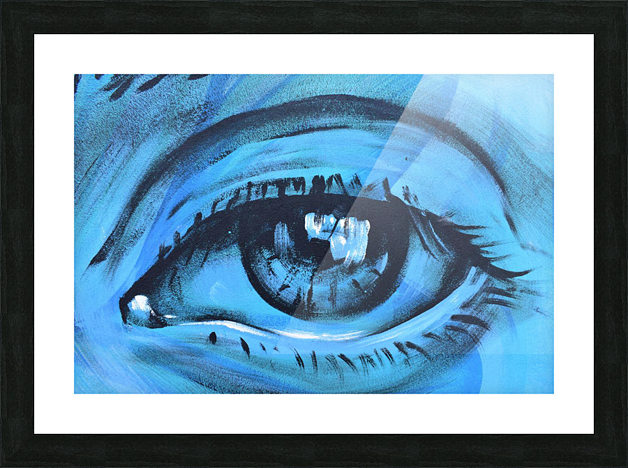 Blue Eye Picture Frame print