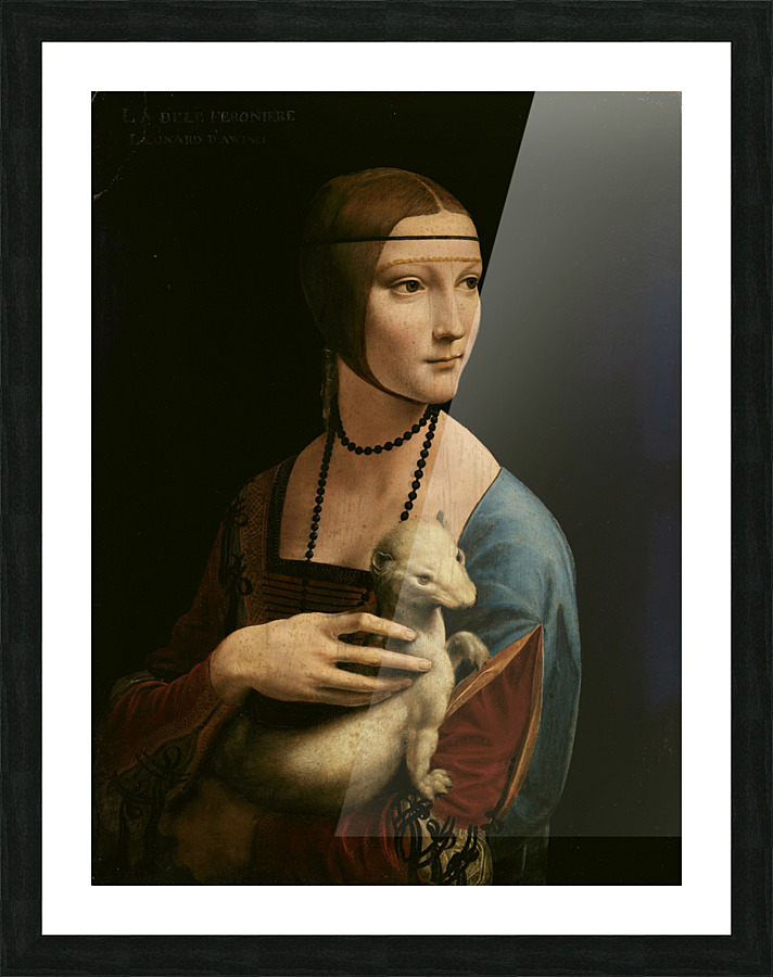 lady with an ermine Picture Frame print