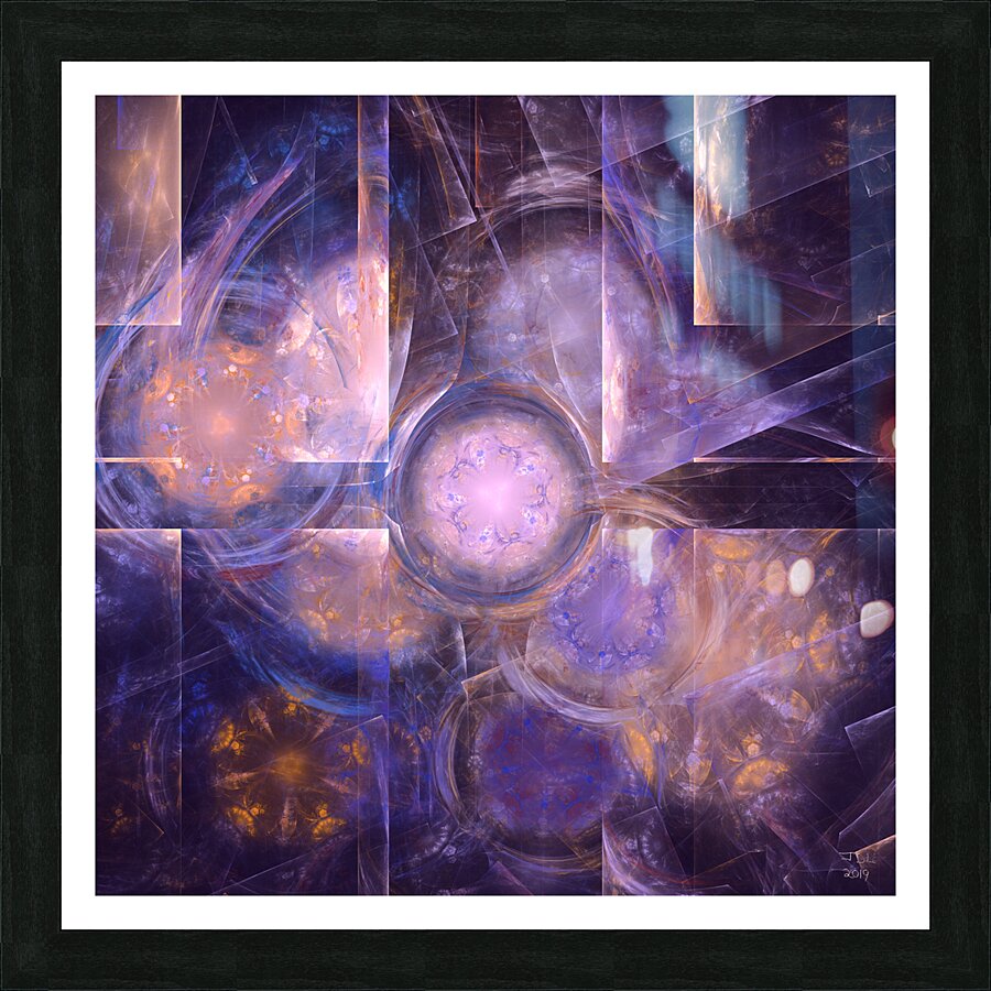 Cubist Hippie  Picture Frame print