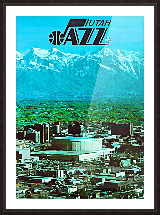 1979 Utah Jazz Art Remix Picture Frame print