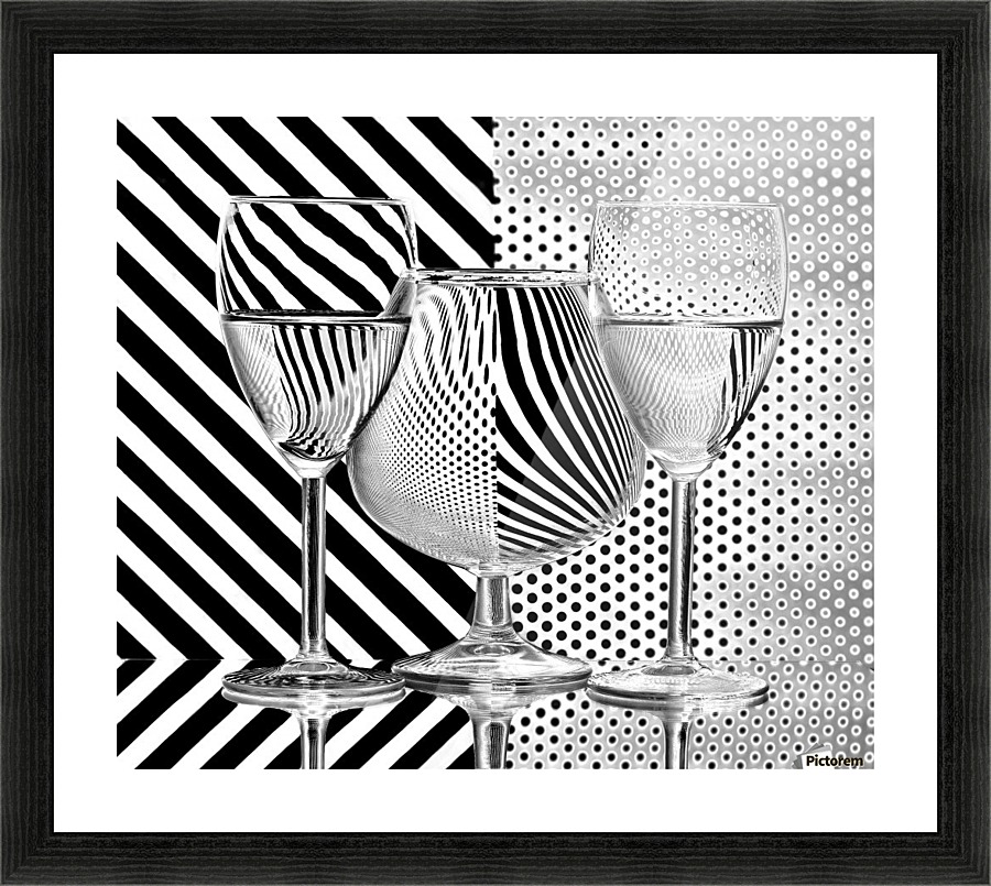 Dots and stripes Picture Frame print