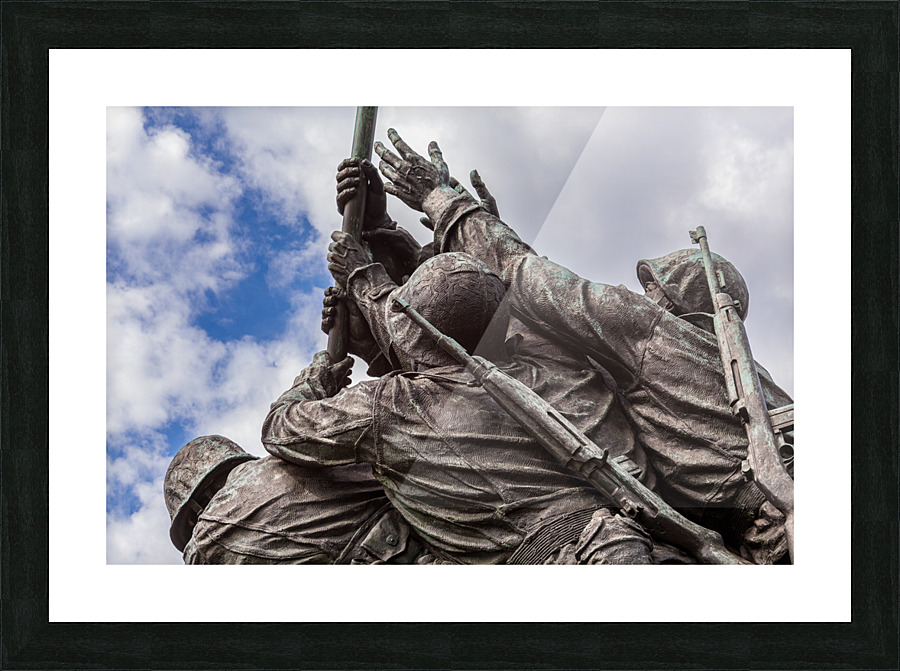 Detail of Iwo Jima Memorial in Washington Picture Frame print