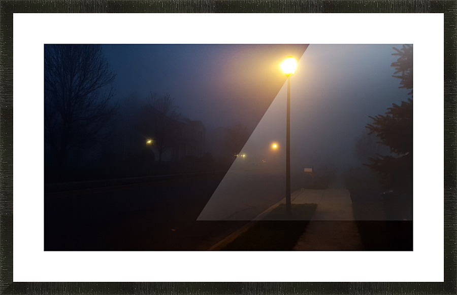Street in Fog Picture Frame print