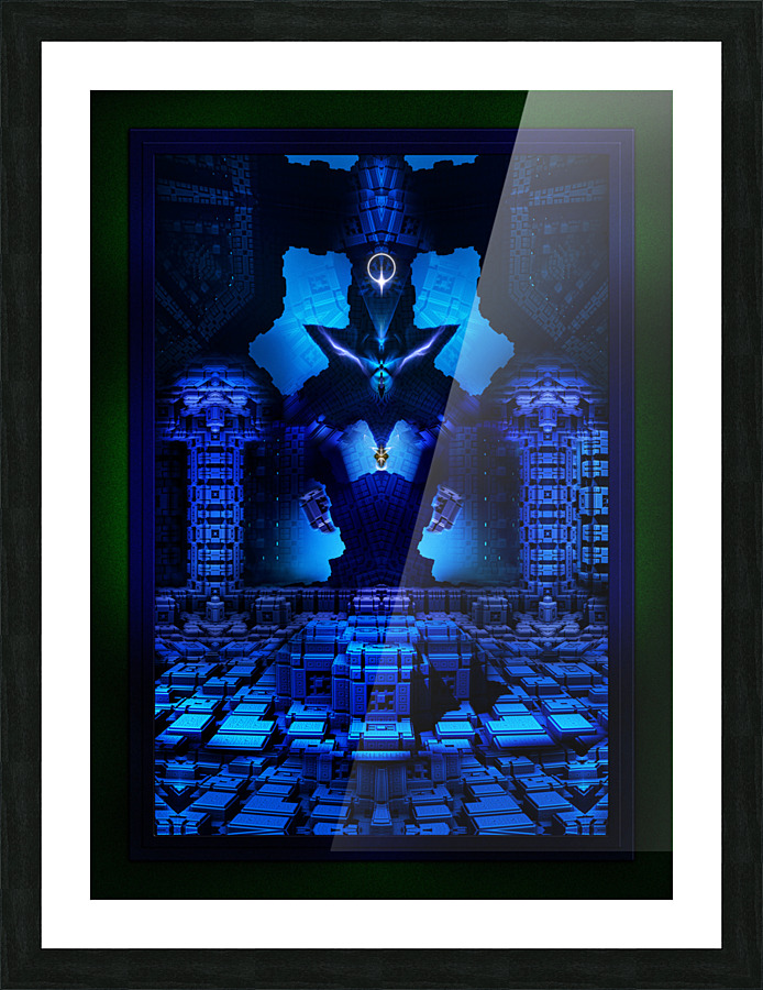 The Chamber Of Talidos by Xzendor7 3D Fractal Geometric Fantasy Art Picture Frame print