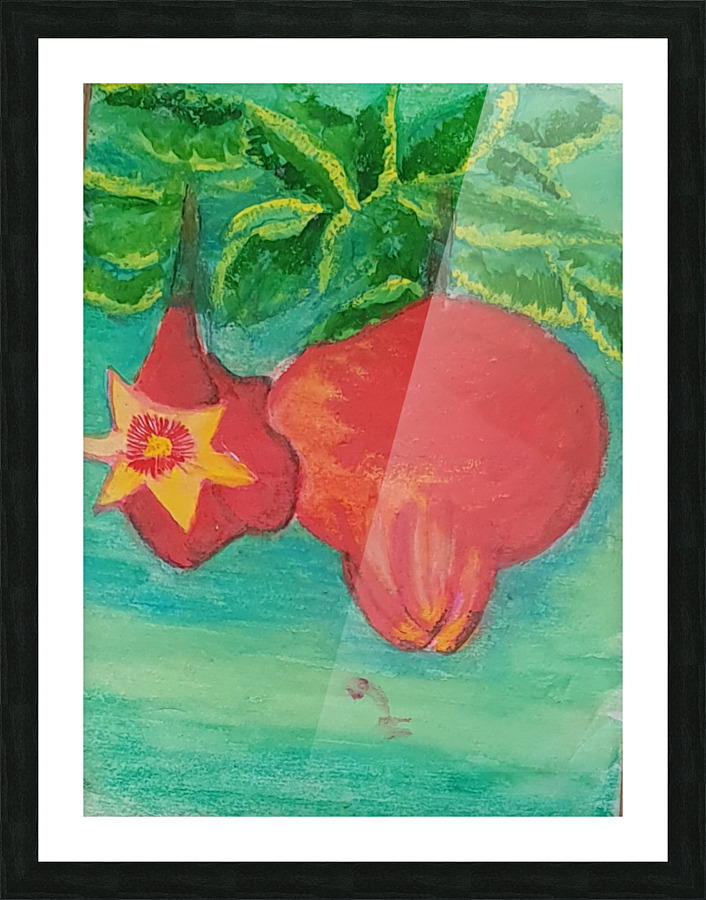 Sweet pomegranates Picture Frame print