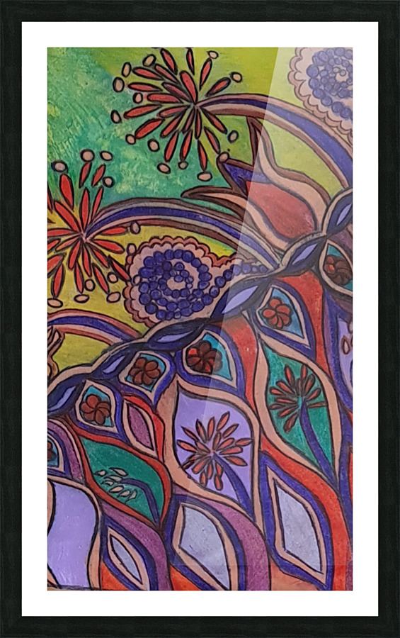 The garden of colors Picture Frame print