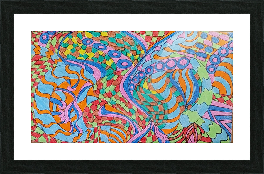 Twirls and swirls Picture Frame print