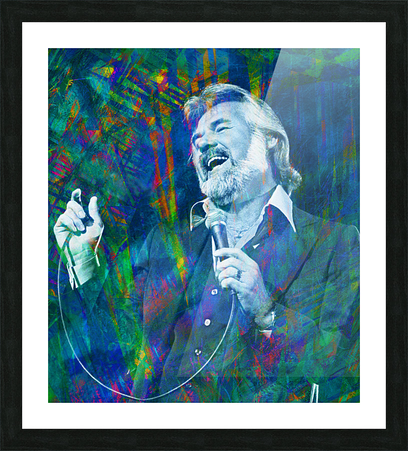 Kenny Rogers Picture Frame print