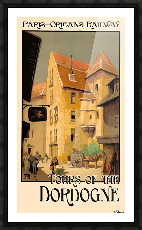 Paris - Orleans Railway Tours of the Dordogne  Framed Print Print