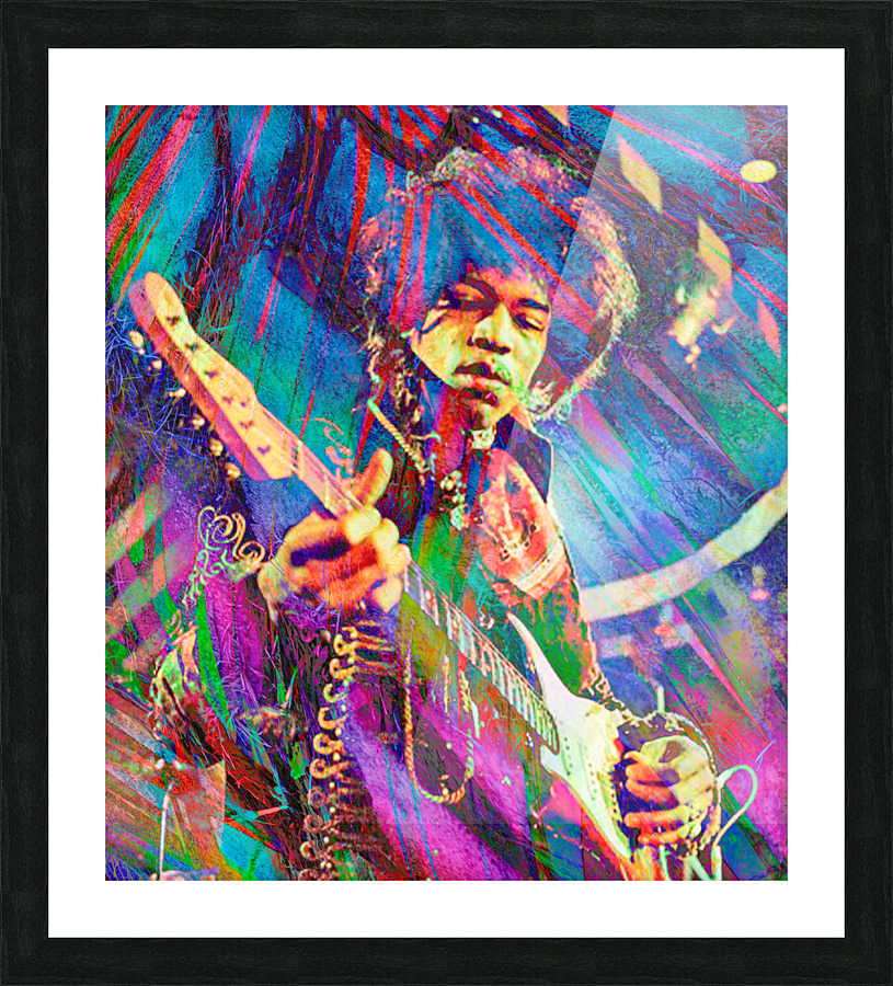 Jimi Hendrix Picture Frame print