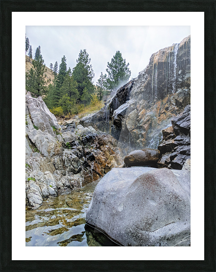 Hot Springs Steam Picture Frame print