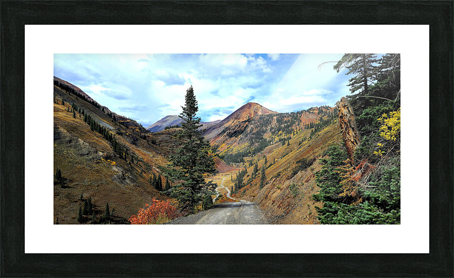 Mountain roads scenery Picture Frame print