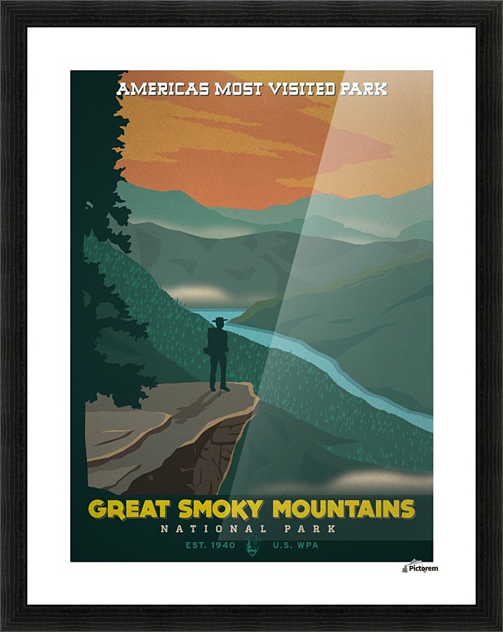 Great Smoky Mountains  Framed Print Print