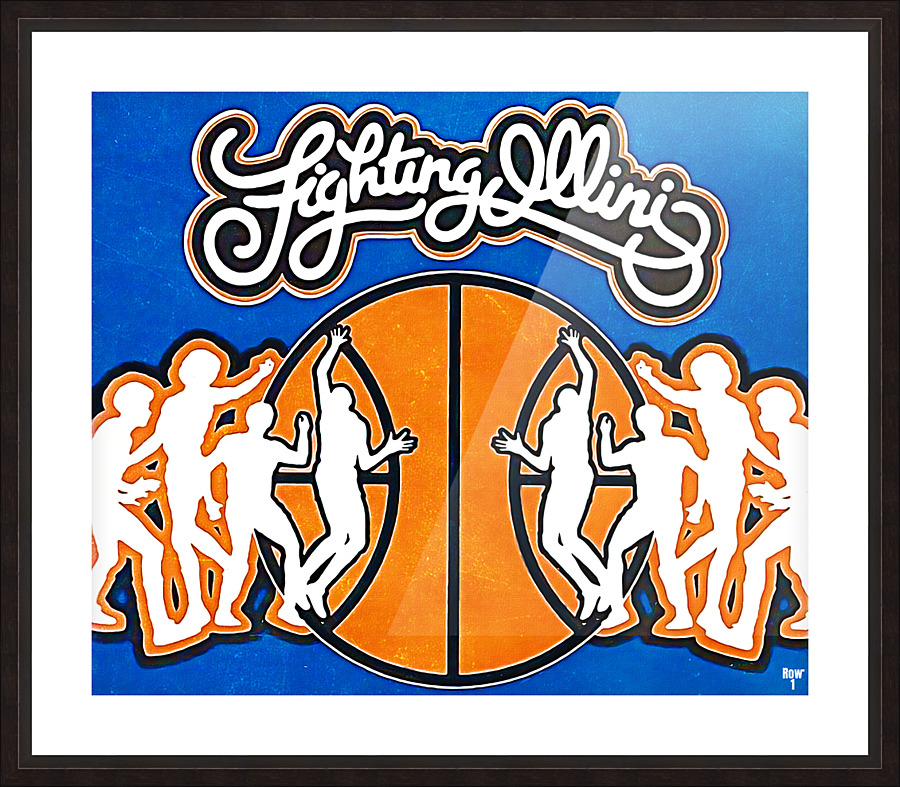 1976 Illinois Fighting Illini Art by Jack Davis Picture Frame print