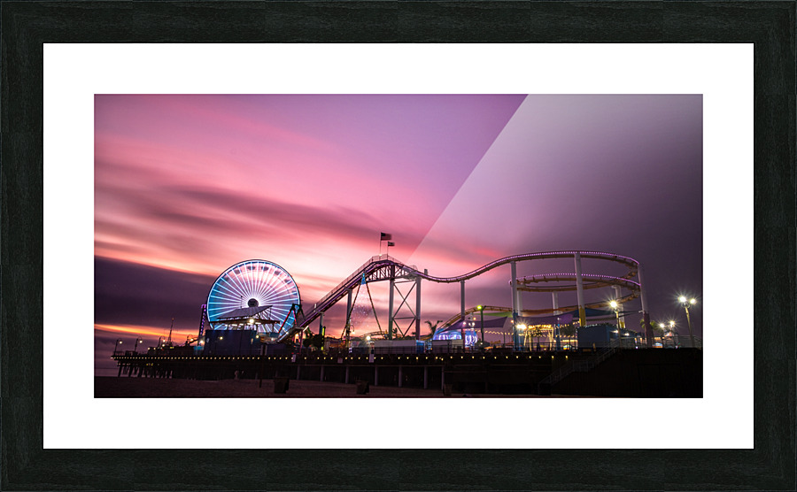 Santa Monica Ferris Wheel Picture Frame print