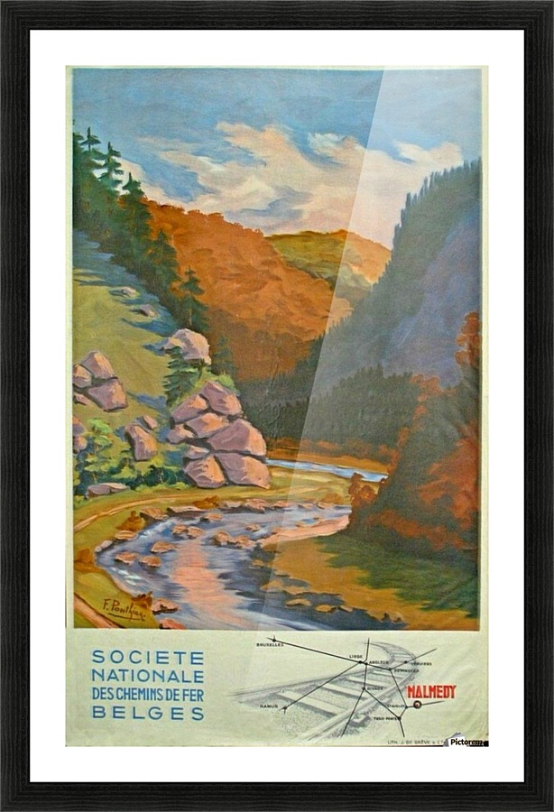 Malmedy Societe Nationale des Chemins de Fer Belges  Framed Print Print