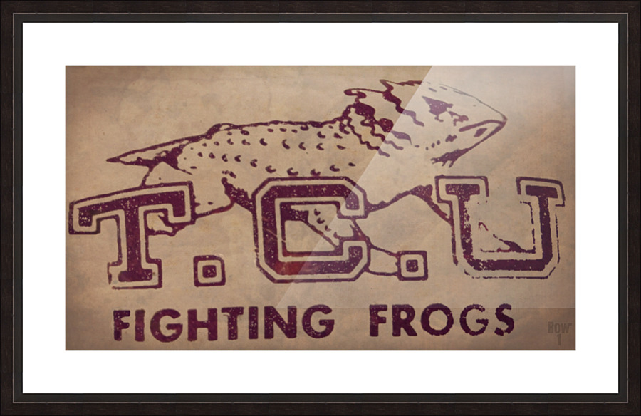 TCU Fighting Frogs Art Picture Frame print