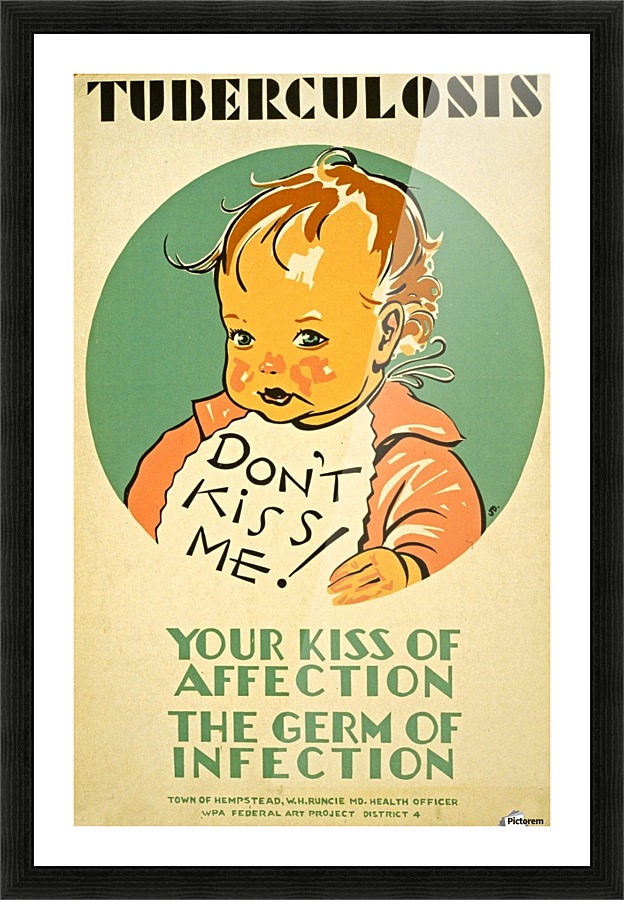 Tuberculosis kiss of affection Picture Frame print
