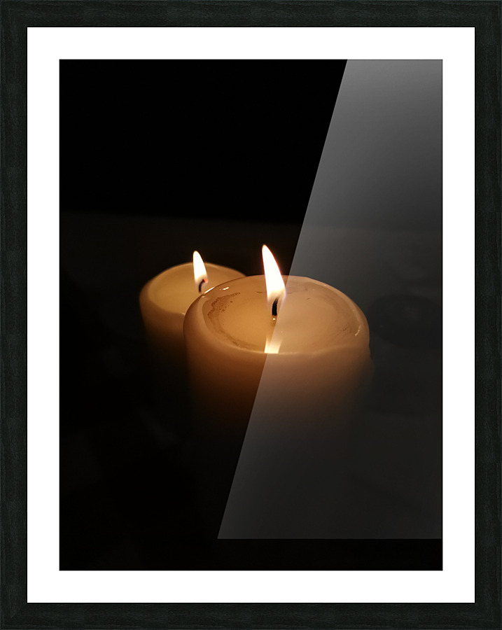 Candlelight Picture Frame print