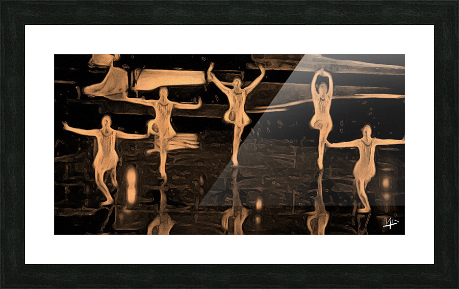Brown Ballet bw  Impression encadrée
