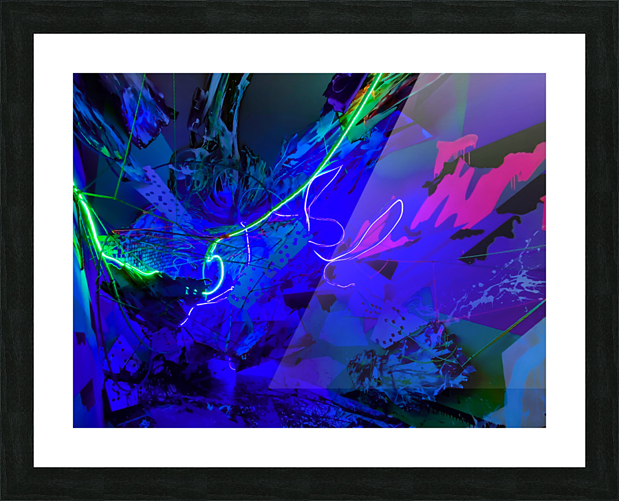 Neo Boom Picture Frame print