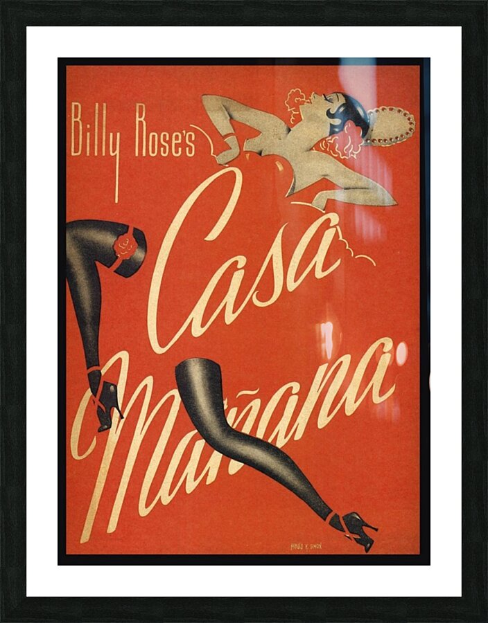 Billy Rose's Casa Manana  Framed Print Print