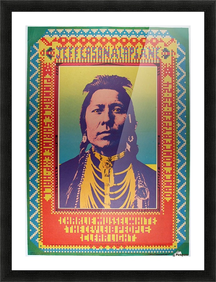 1968 Shrine Exposition Hall Jefferson Airplane Picture Frame print