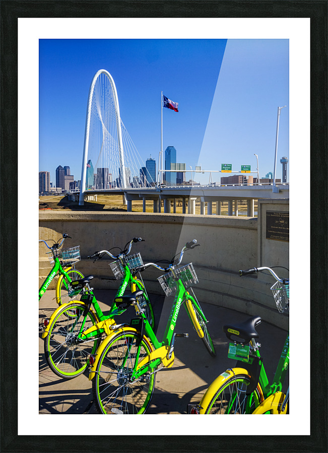 Pick Your Dallas Bike Ride Picture Frame print