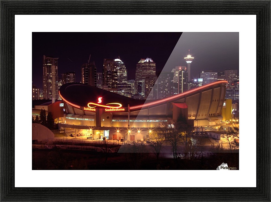 Calgary Skyline Picture Frame print
