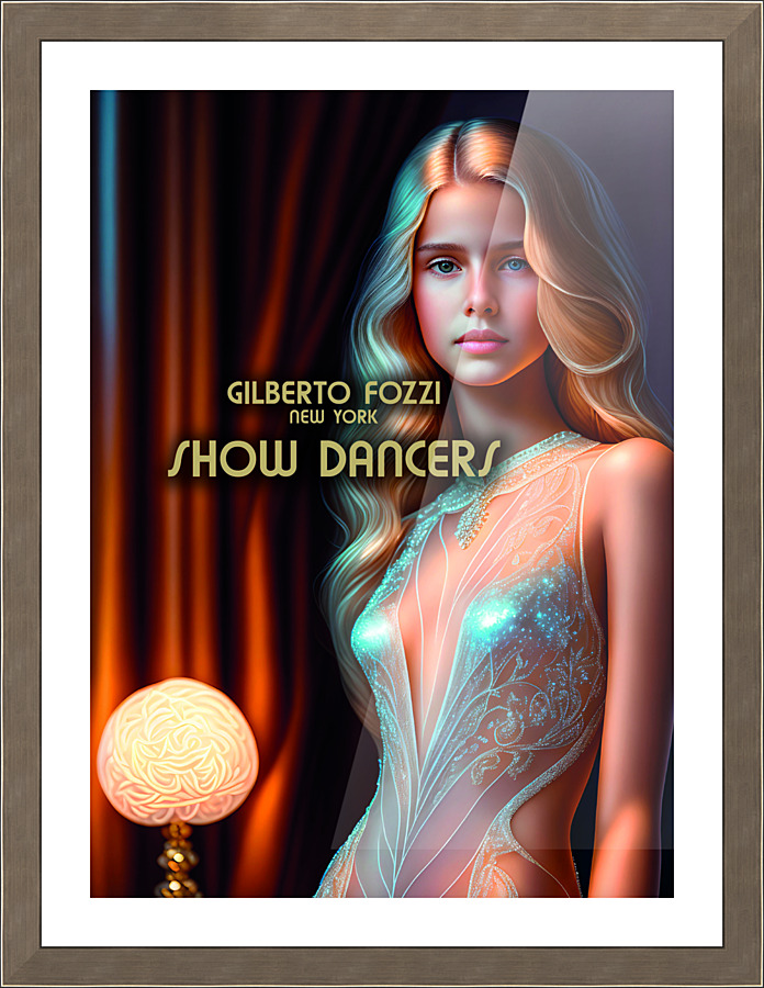 Book Cover New York Show Dancers Picture Frame print