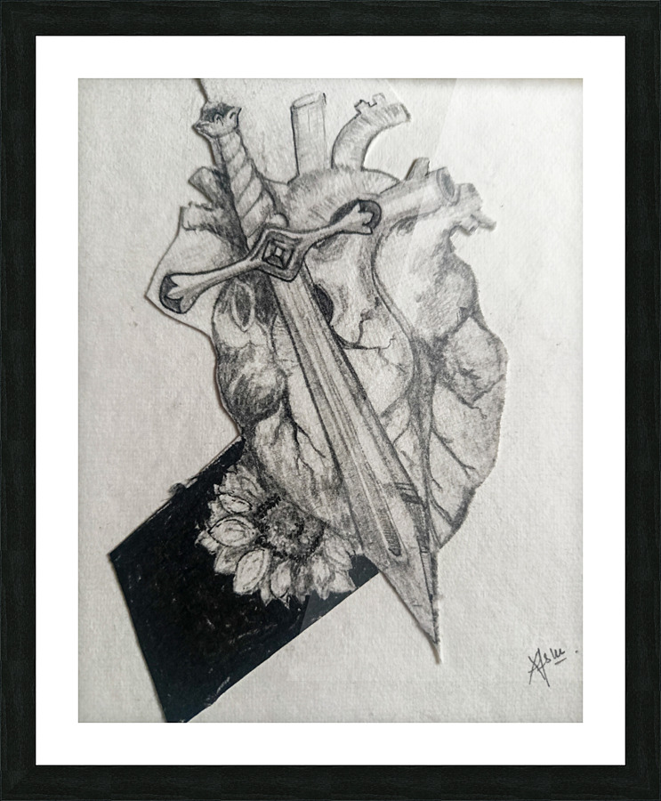 Beautiful Heart Picture Frame print