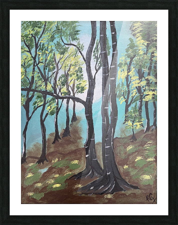 Spring Forest Picture Frame print