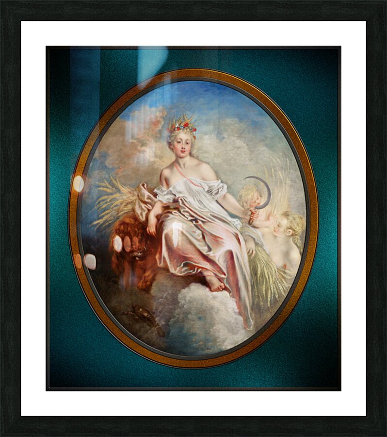 Ceres An Allegory of Summer by Antoine Watteau Remastered Xzendor7 Classical Fine Art Old Masters Reproductions Impression et Cadre photo
