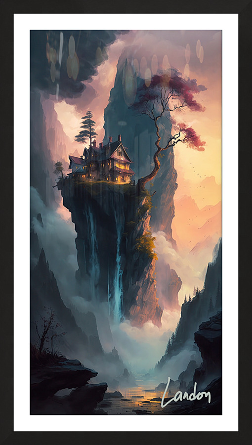 House in the Clouds Zen 2 Picture Frame print