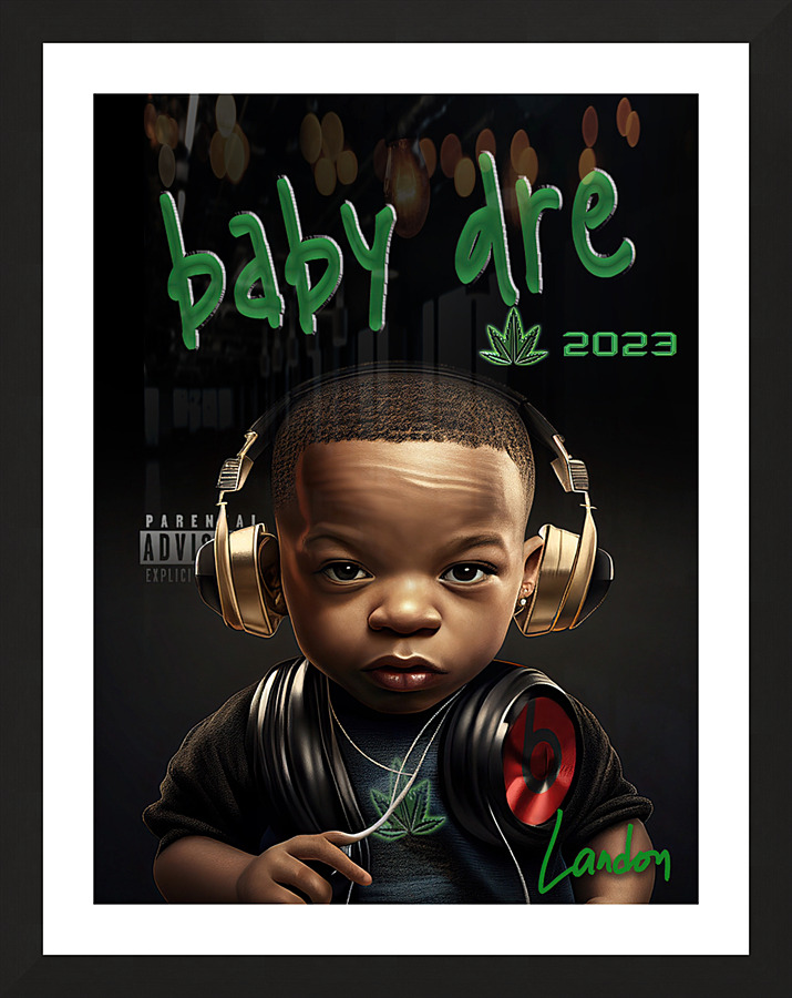 Baby Dre Picture Frame print