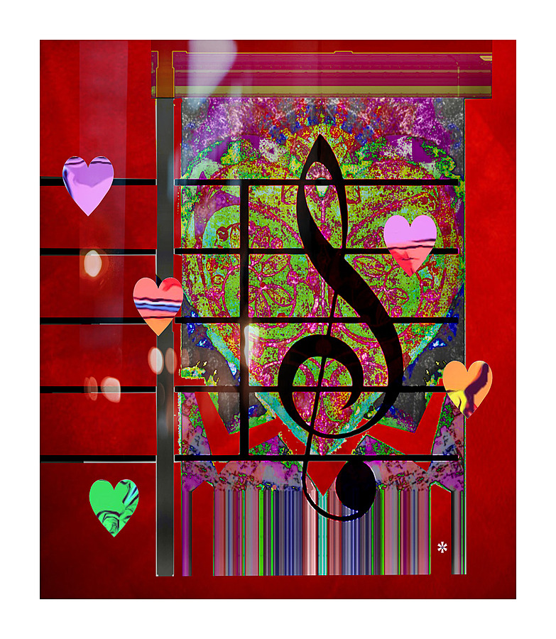 Heart Song Picture Frame print