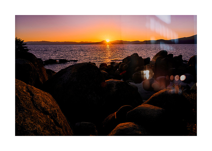 Sunset at Sand Harbor   Lake Tahoe CA A7308412.jp Picture Frame print