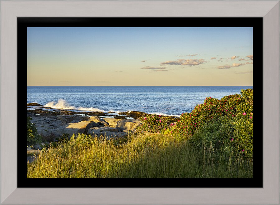 Cape Elizabeth ME Shoreline  Framed Print Print