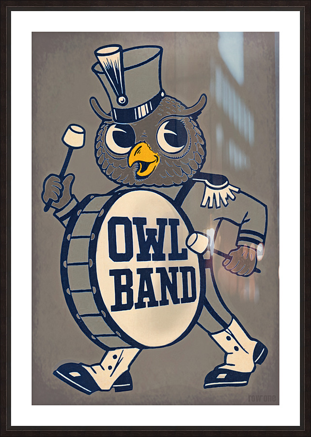 Rice Owl Marching Band Art Picture Frame print