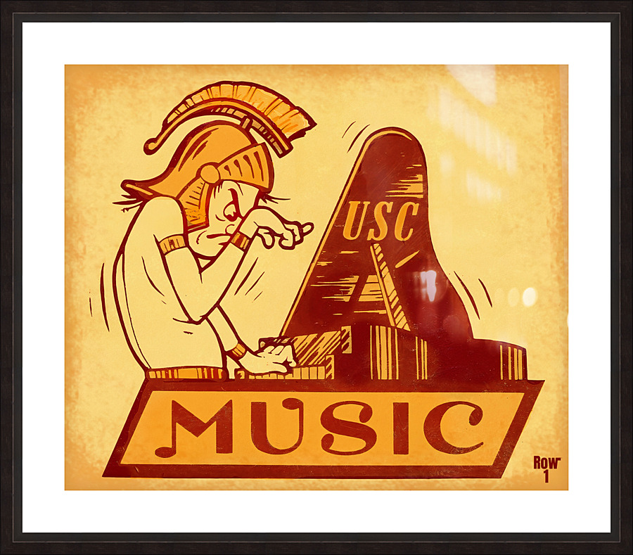 USC Music Cartoon Art Picture Frame print